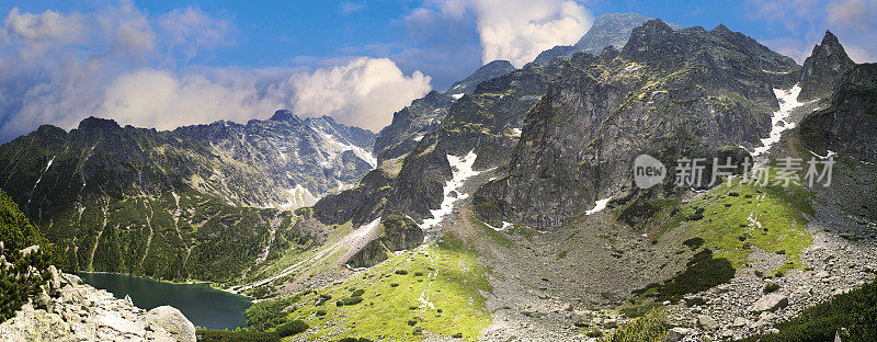 塔特拉山脉的"莫斯基奥科"湖